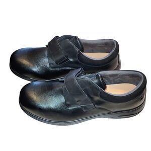 🔥Anodyne No. 88 Diabetic Casual Shoes Mens Size 14 Wide Black Leather Round Toe